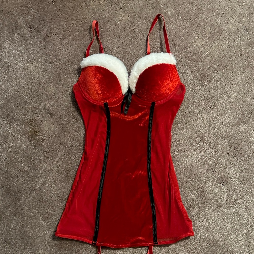 Sexy Christmas dress see through mesh large